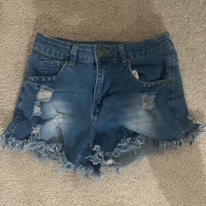 Cut Off Denim Shorts